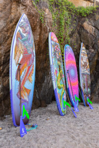 Sea Gods Paddleboard artwork.
