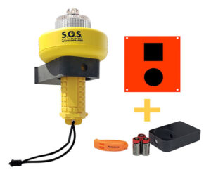 Sirius Signal C-1004 SOS Distress Light, Storage Mount, Flag & Whistle