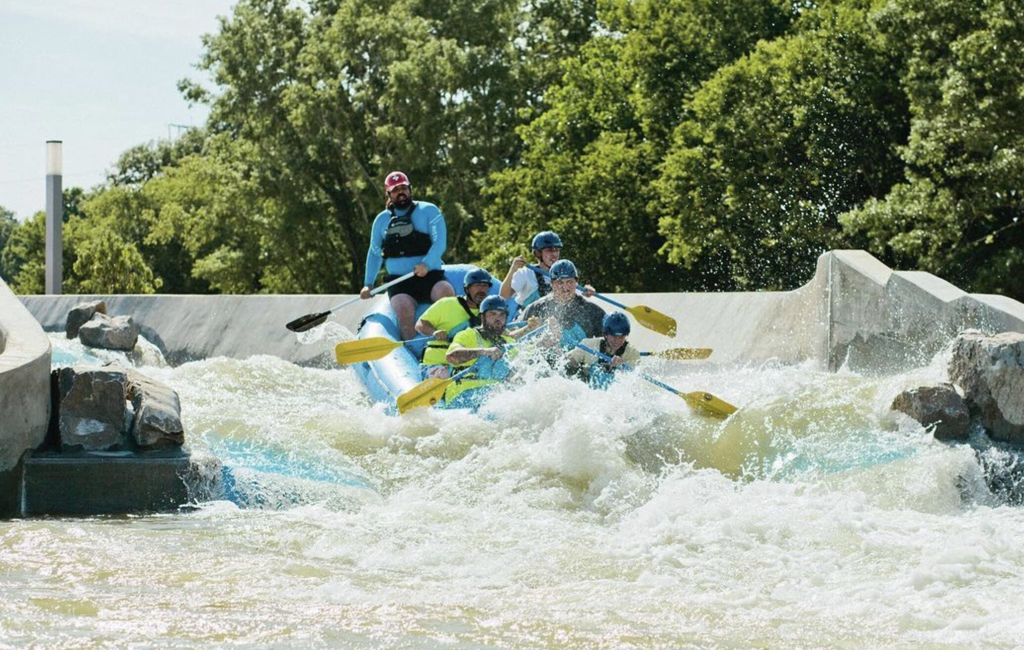 raft in whitewater