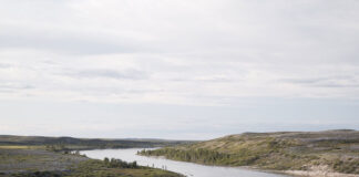 view of the Upper Thelon River in the Northwest Territories