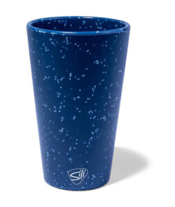 Silipint Speckled Pint Glass in blue