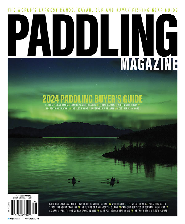 Cover of the Spring 2024 issue of Paddling Magazine, Issue 71
