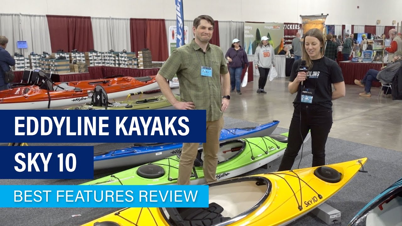 Eddyline Sky 10 recreational kayak on display at Canoecopia 2024