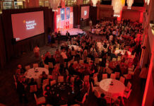 view of the gala award dinner at the 2024 National Magazine Awards