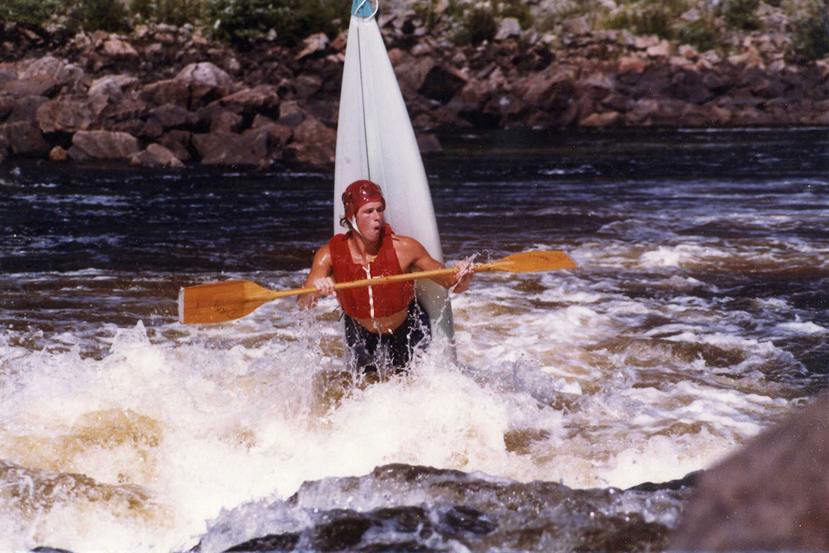 Dirk Van Wijk doing an ender at Centre Slot, circa 1980