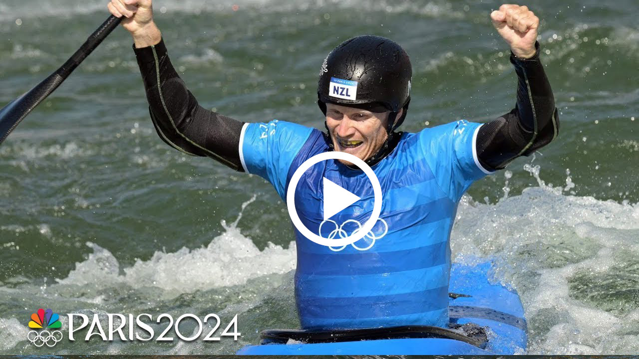 Finn Butcher wins men's whitewater Olympic kayak cross