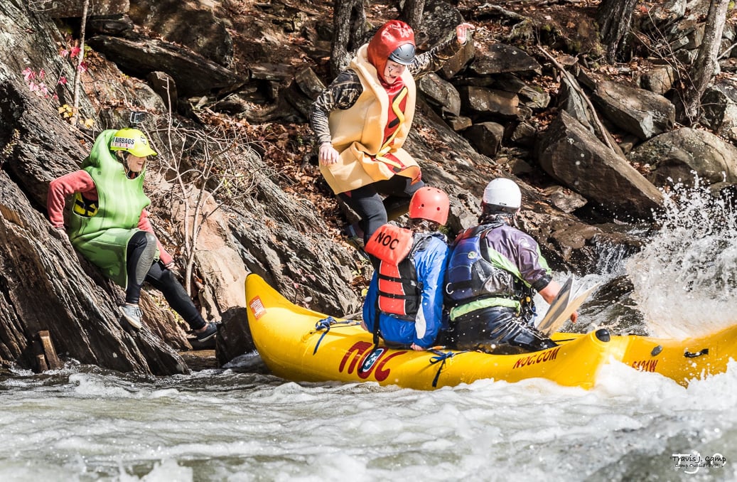 Halloween Costumes while whitewater rafting